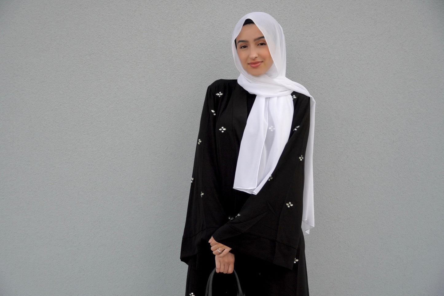 Crystal Luxe Abaya – Black